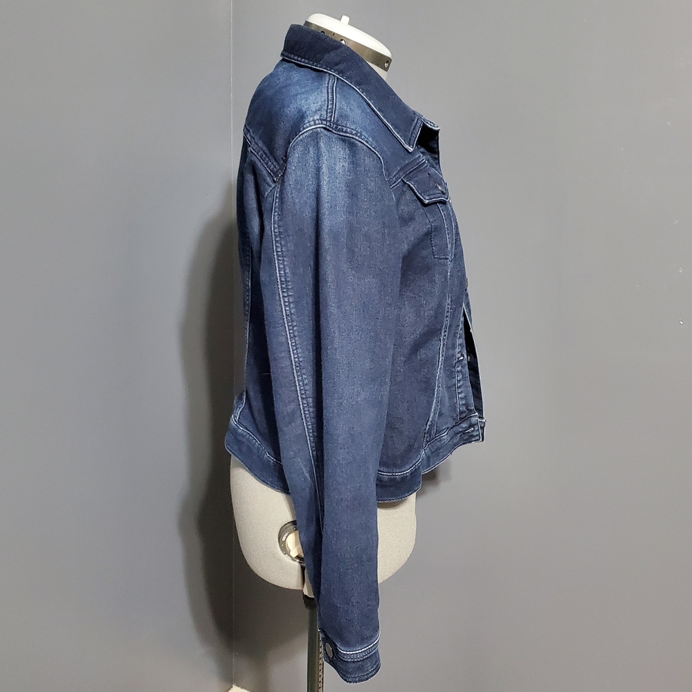 New York & Company Blue Denim Jean Jacket for Women Size XL - Picture 4 of 6